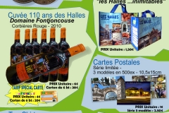 produits_derives_Halles_narbonne-tee-shirt_casquette_cuvee-110ans_jeton_monnaie_de_paris_cabas