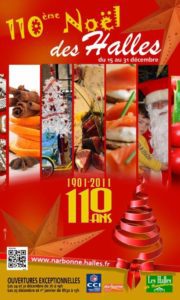 110eme noel des halles de narbonne affiche 2011