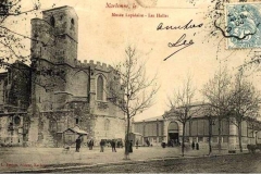 facade arriere exterieure halles de Narbonne vers 1910 D