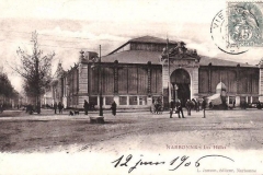 halles de Narbonne façade exterieure vers 1906