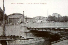 facade exterieure halles de Narbonne vers 1920 pont concorde