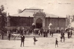 facade exterieure halles de Narbonne vers 1920