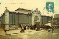 facade exterieure halles de Narbonne vers 1921 C