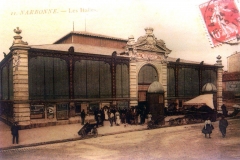 facade exterieure halles de Narbonne vers 1924