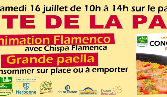 Fête de la Paella aux Halles de Narbonne 2016