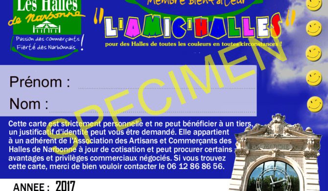 Devenez adhérents de L’ACA des Halles de Narbonne Devenez adhérents de L’ACA des Halles de Narbonne