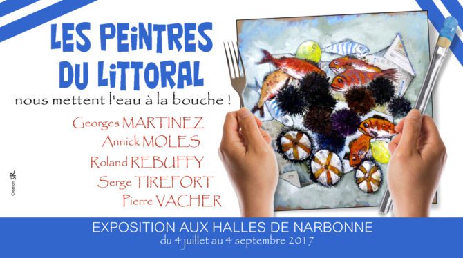 layer slide peintres littoral halles Narbonne 2017
