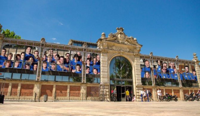 Les Halles avec les bleus !